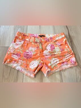 RolyPoly Orange Floral Women’s Denim Shorts super soft